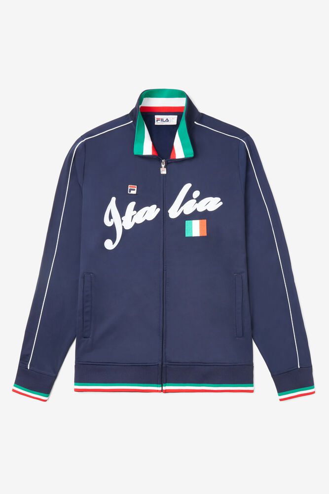 Fila Jakke Dame Marineblå Italia Track 157694-CEA